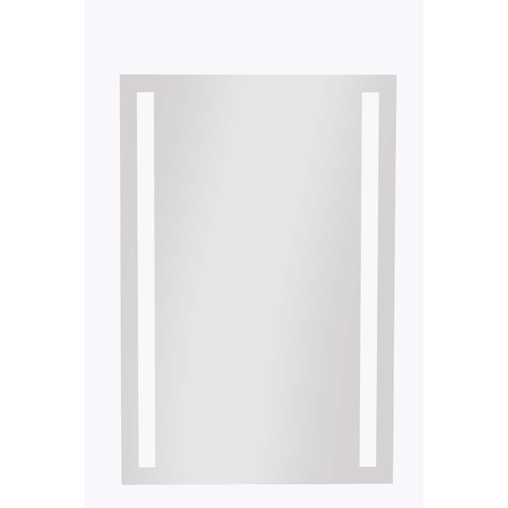 American Furniture Classics Model Backlit LED Mirror with 2 Vertical Frosted Inset Strips - N/A