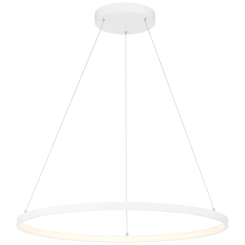 Anello Dual Voltage 15.75" LED Pendant - Matte White