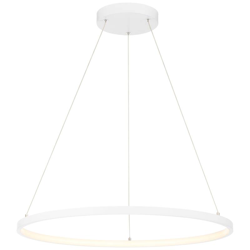 Anello Dual Voltage 31.5" LED Pendant - Matte White