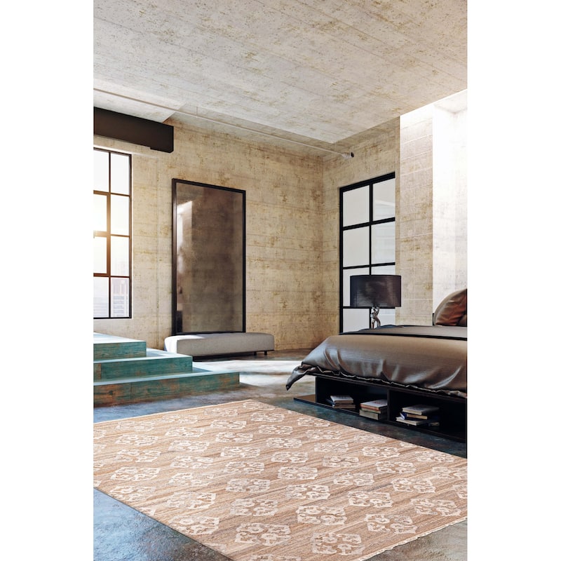 ECARPETGALLERY Flat-Weave Ankara FW Brown Wool Kilim - 9'8 x 13'5