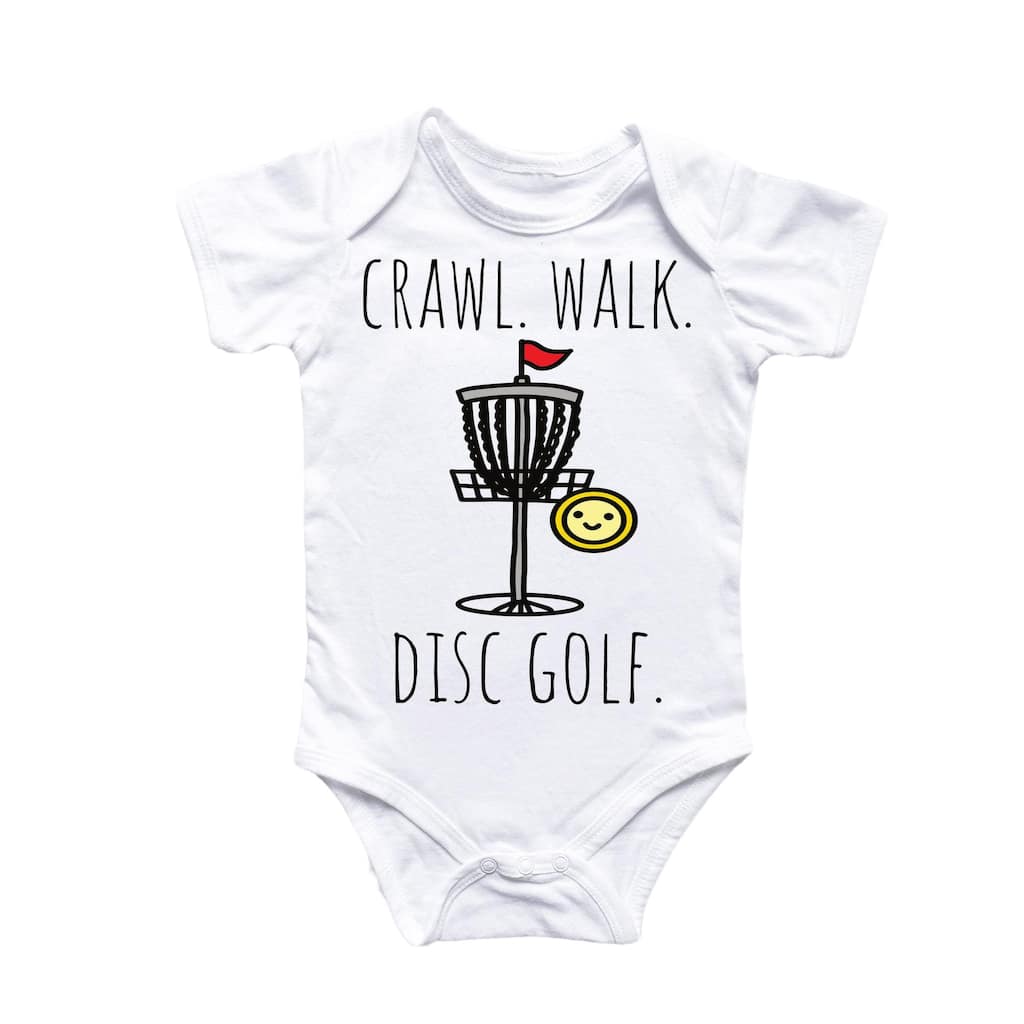 Disc Golf Frisebee - Baby Boy Girl Clothes Infant Bodysuit Funny Cute Newborn 1