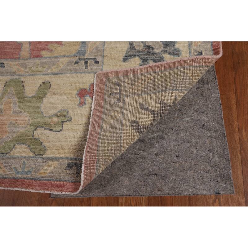 Vegetable Dye Oushak Turkish Area Rug Hand-Knotted Bedroom Wool Carpet - 8'3"x 10'0"