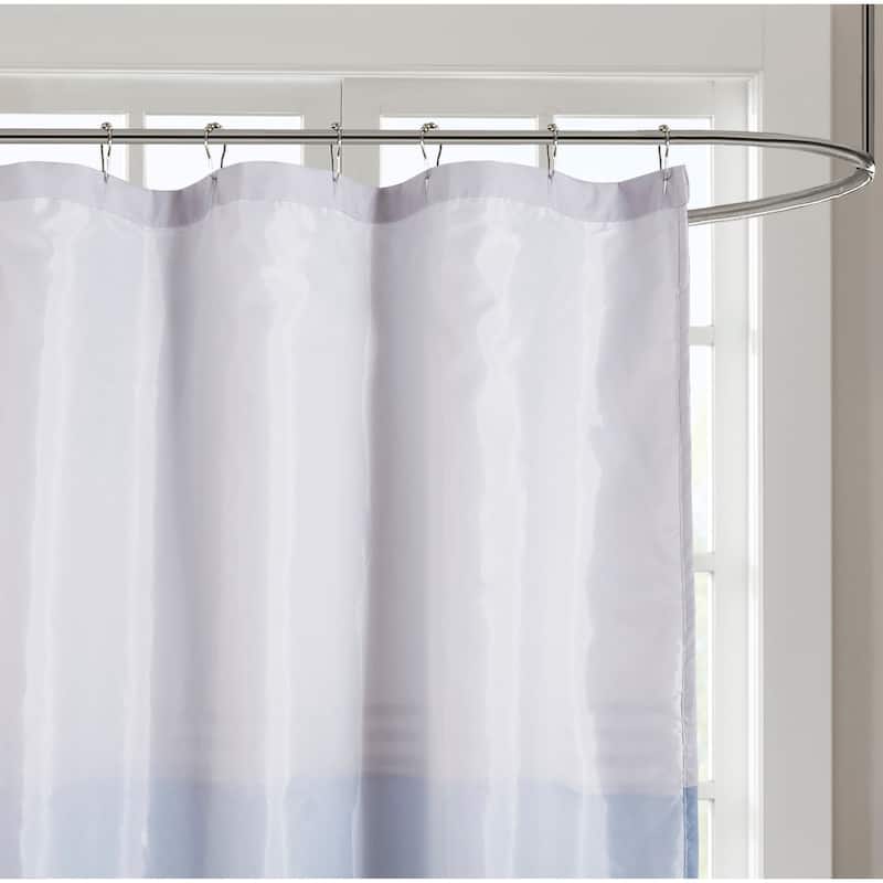 510 Design Lynda Printed and Embroidered Shower Curtain