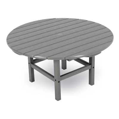 POLYWOOD 38-inch Round Patio Coffee Table