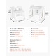 preview thumbnail 7 of 5, UIMOSO Montessori Weaning Table and Chair Set, 3 In 1 Wooden Toddler Table and Chairs with Chalkboard - White
