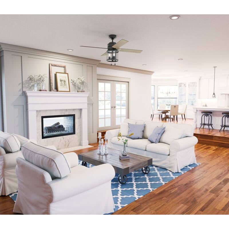 Hunter 52" Astwood Ceiling Fan with LED Light and Pull Chain - Transitional, Modern Farmhouse - Exclusive Surespeed Guarantee!