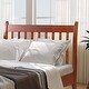 preview thumbnail 5 of 11, Sleek Walnut Platform Bed with Space-Saving Design and Ample Storage - Sturdy Wooden Slat Support - Twin Size, Walnut
