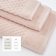 preview thumbnail 131 of 193, Linery & Co. Cotton Diamond Waffle Texture Bath Towels.