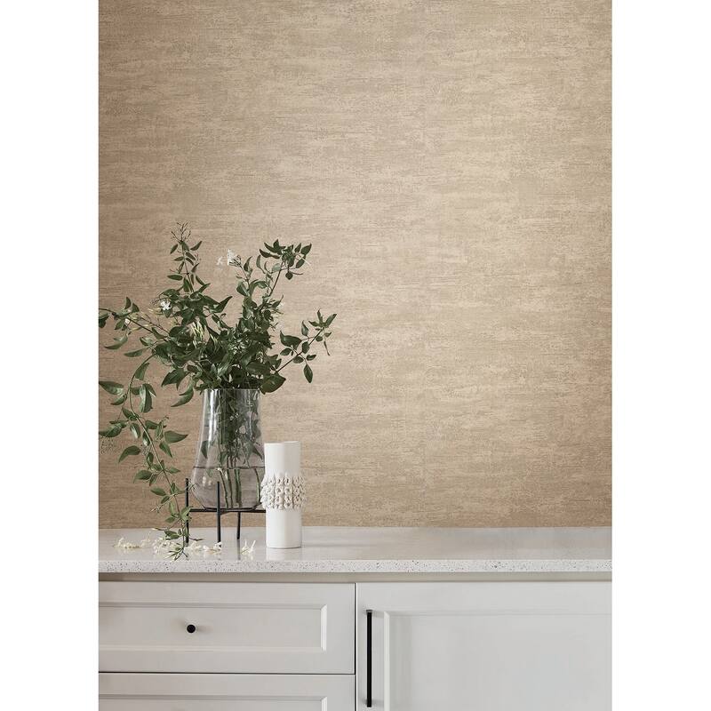 York Wallcoverings Weathered Stucco Wheat Wallpaper