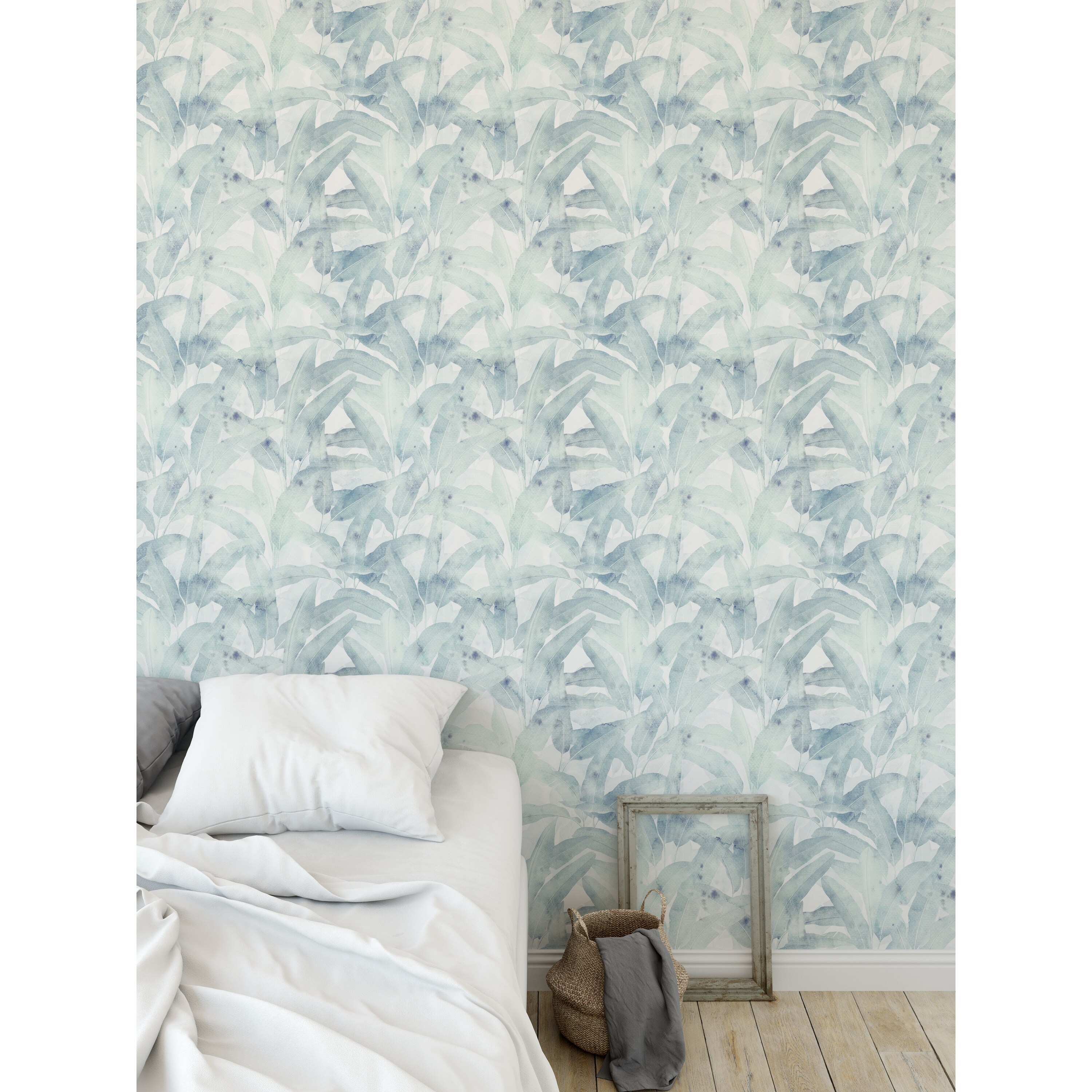 Shop Musa Light Green Peel And Stick Wallpaper By Kavka Designs 2 X 16 Overstock 31637988