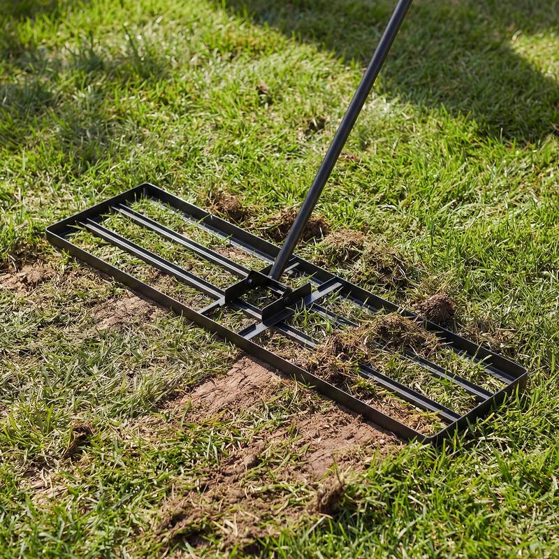 Costway Lawn Leveling Rake 42" x 10" Heavy Duty Level Lawn Tool for - See Details