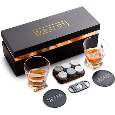 Whiskey Glasses and Accessories Set