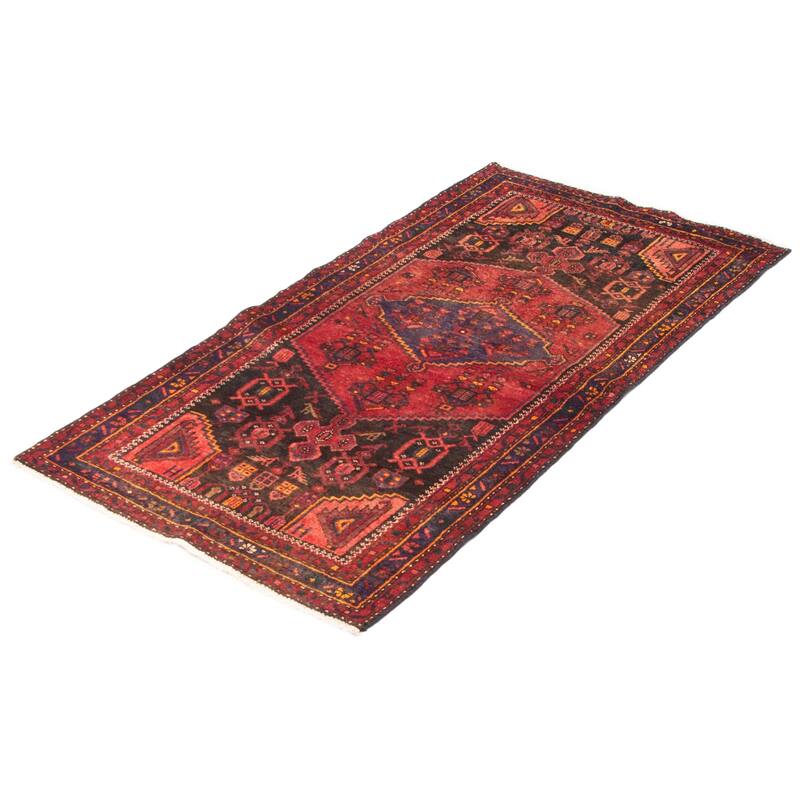 ECARPETGALLERY Hand-knotted Andelz Red Wool Rug - 3'7 x 6'11
