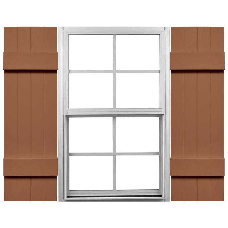 Mid-America Vinyl, Standard Size Four Board Joined Shutters