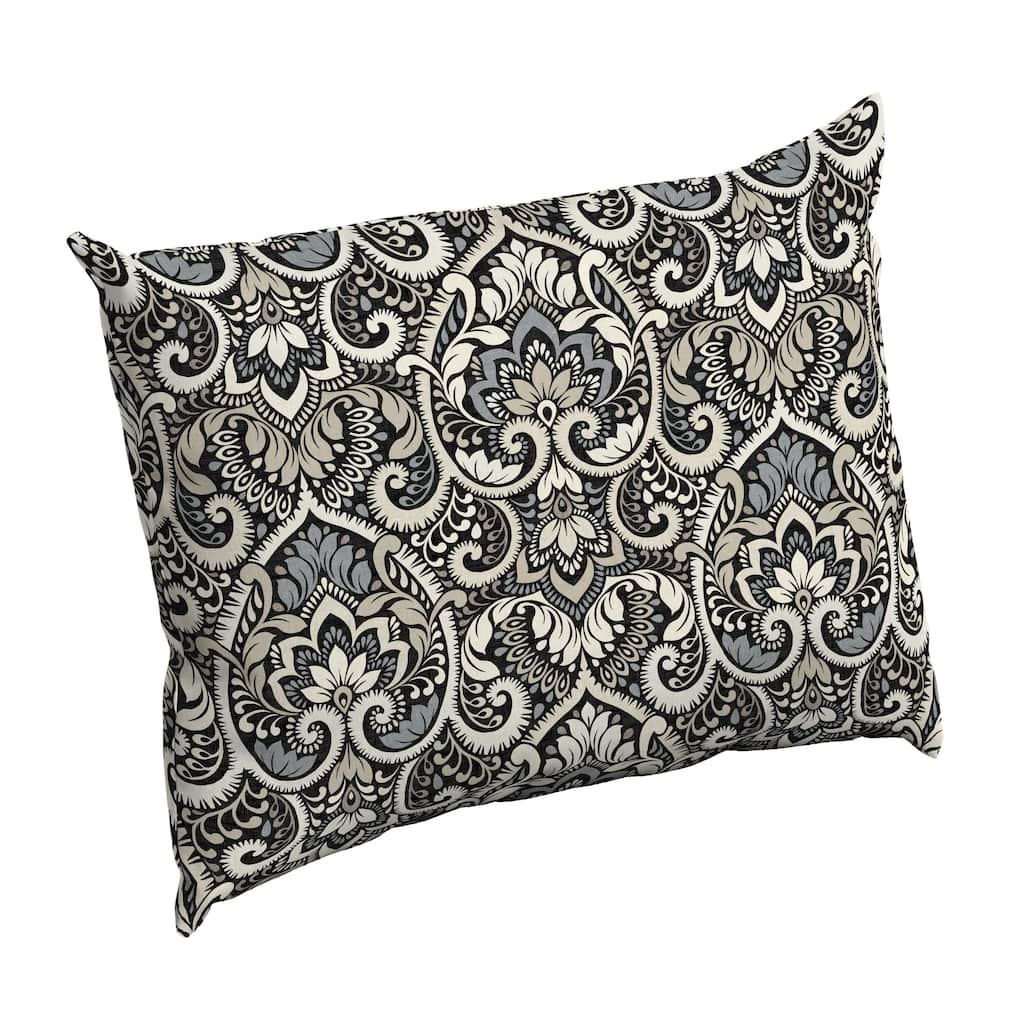 ARDEN Aurora Damask Outdoor 17 x 23 in. Pillow Back