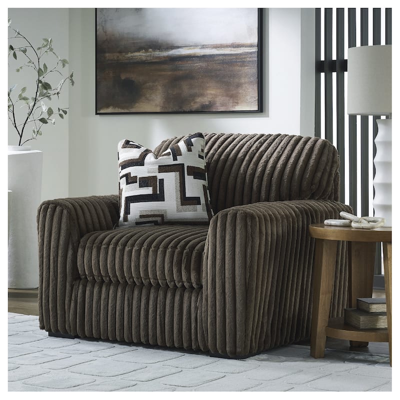 Signature Design by Ashley Midnight-Madness Oversized Chair - Brown