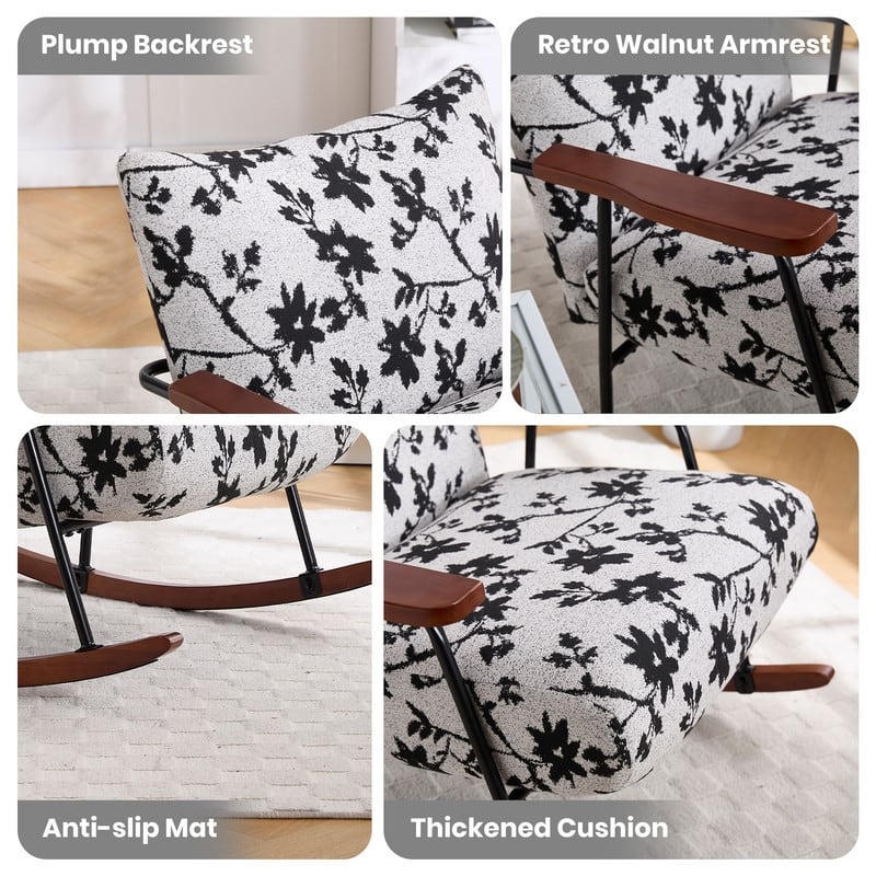 Metal Frame Rocking Chair