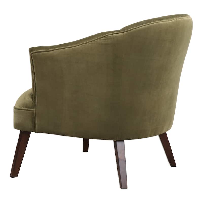 Uttermost Conroy 30 1/2 Inch Wide Wood Frame Accent Chair with Fabric