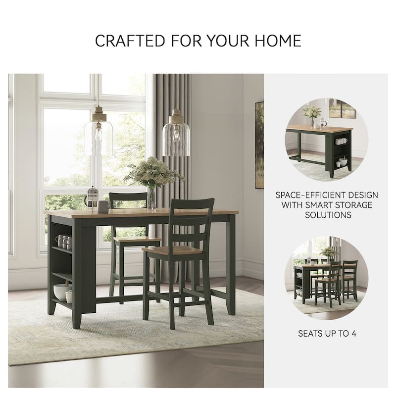 Signature Design by Ashley Gesthaven Counter Height Dining Table - 60" W x 30" D x 36" H