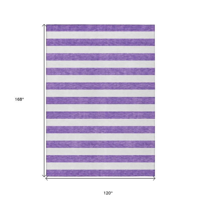 Alnari Stripe Weather Resistant Classic Meets Modern Outdoor Rug