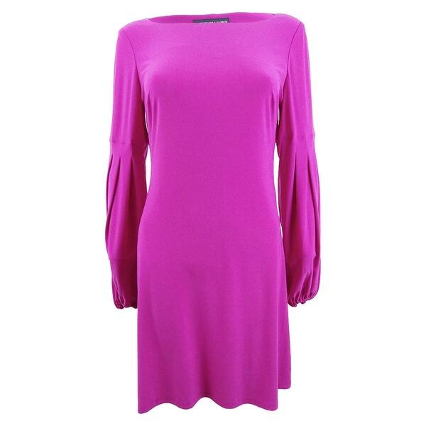 Shop American Living Women S Bishop Sleeve Dress 6 Pink Pink