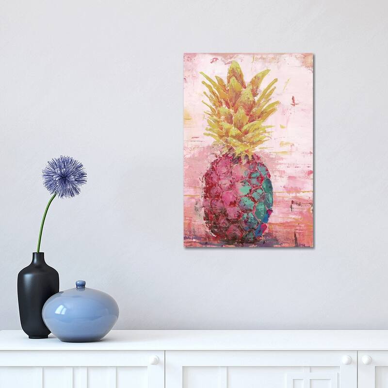 iCanvas "Painted Pineapple I" by Marie Elaine Cusson Canvas Print - 18x12x1.5