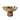 Roe 10 Inch Medium Acacia Wood Table Bowl, Steel, Decorative, Gold, Brown