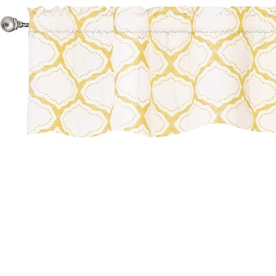 DriftAway Geo Trellis Window Curtain Valance - 52 x 14