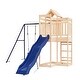 preview thumbnail 13 of 18, vidaXL Swing Set Outdoor Backyard Wooden Playground Equipment for Kids Age 3-8