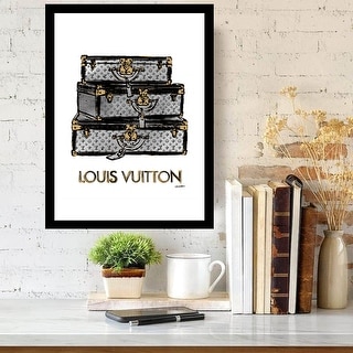 Illustration: Watercolor Louis Vuitton Travel Trunks Multicolor
