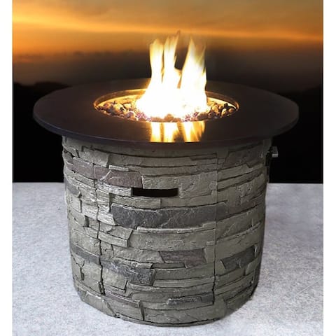 Concrete Outdoor Fire Pit Table - 32