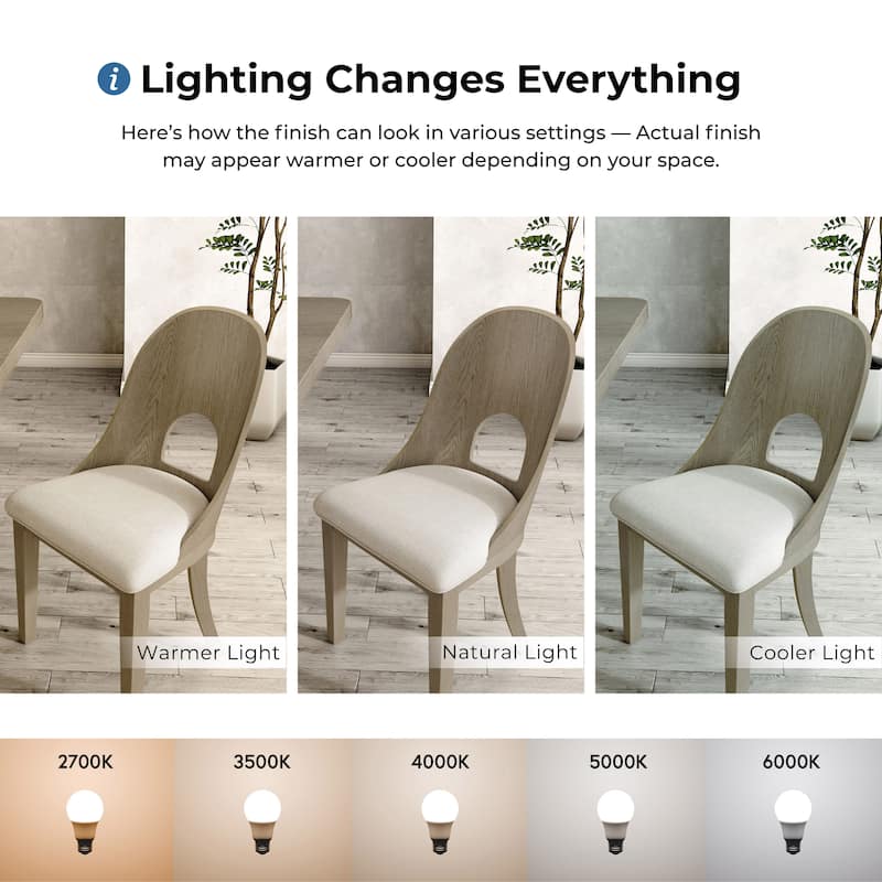 Furniture of America Piez Modern 5-Piece Solid Wood Round Dining Set