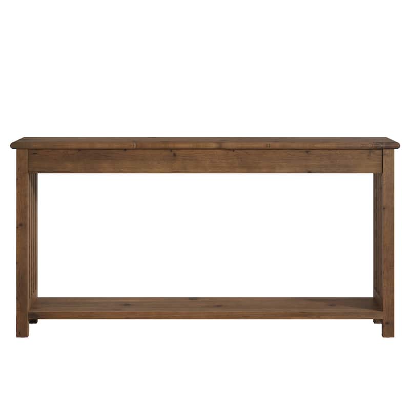 Solid Wood Console Table with Storage, Entryway Sofa Table, Living Room Hallway Behind Couch