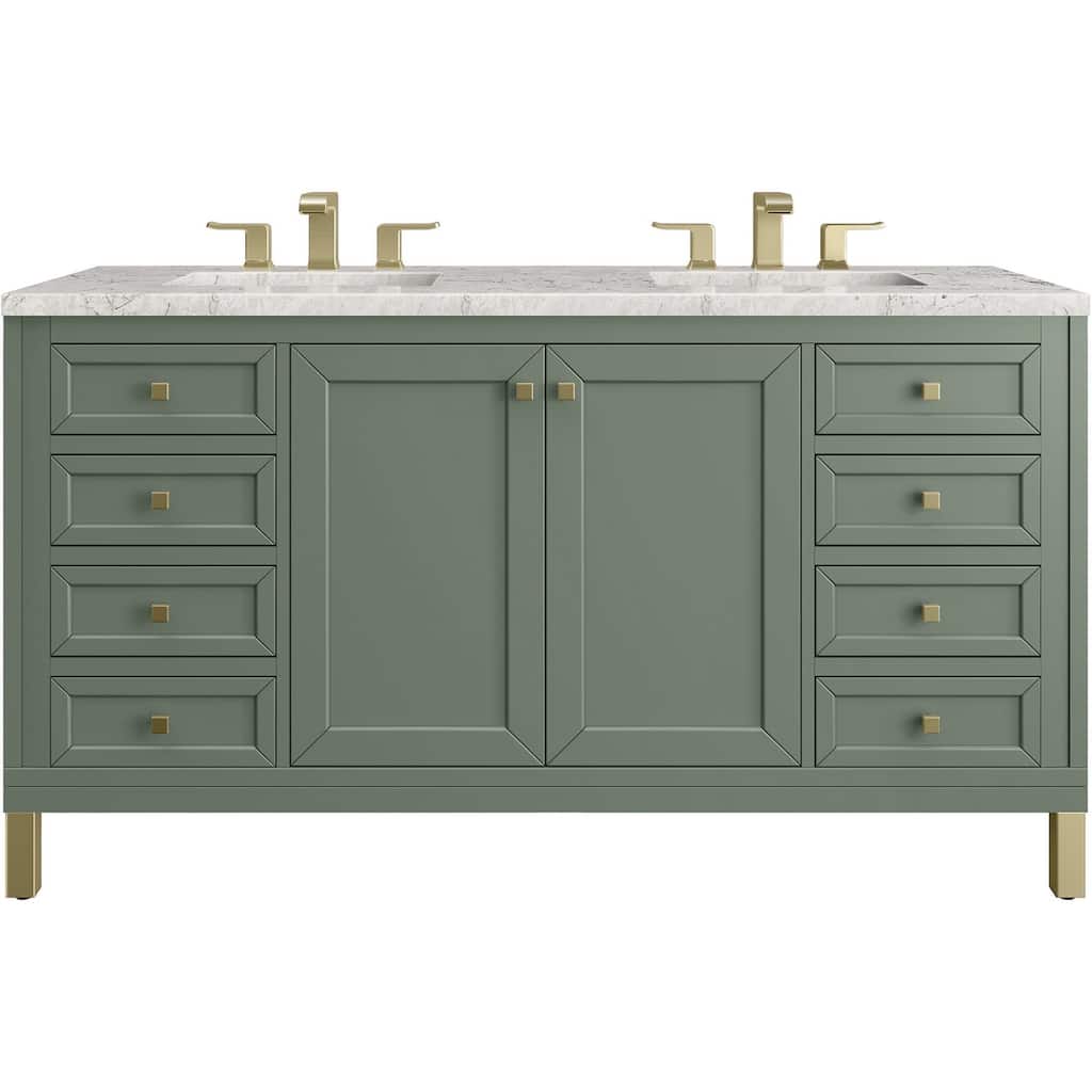 James Martin Vanities 503-V60D-FEJP Chicago 60" Free Standing Double