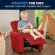 preview thumbnail 70 of 189, Contemporary Kids Recliner with Cup Holder and Headrest - 24"W x 21.5" - 36.5"D x 27"H