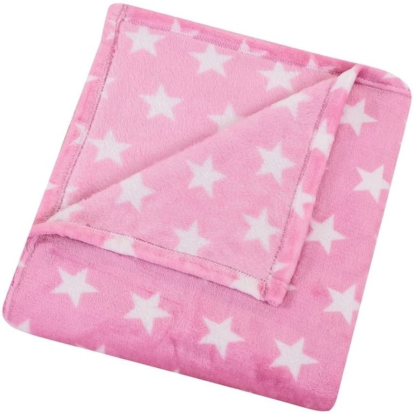 slide 2 of 4, Flannel Fleece Star Soft Cozy Blanket for Couch, Bed, Chair