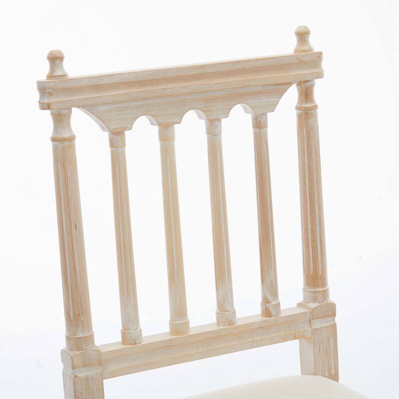 Upholstered Wooden Chairs Set of 2