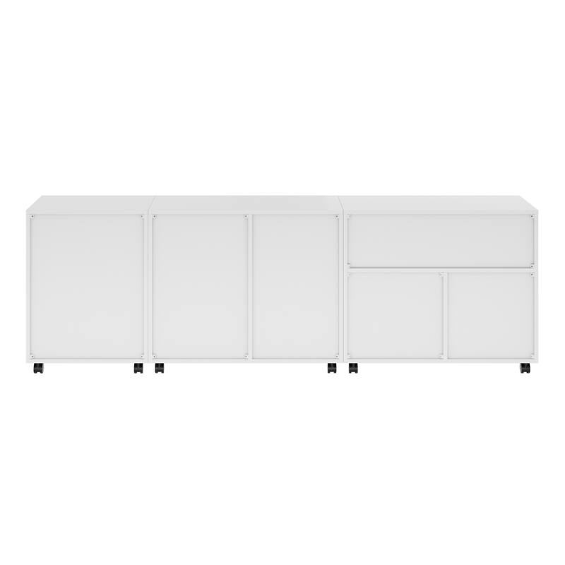 Halifax 3-Pc Storage Cabinet Set, White