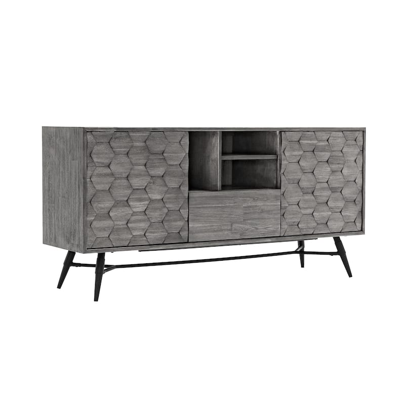 Makena Sideboard Buffet in Grey Acacia Wood