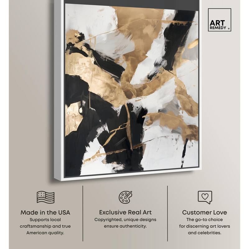 Cracked Gilt II Canvas by Art Remedy