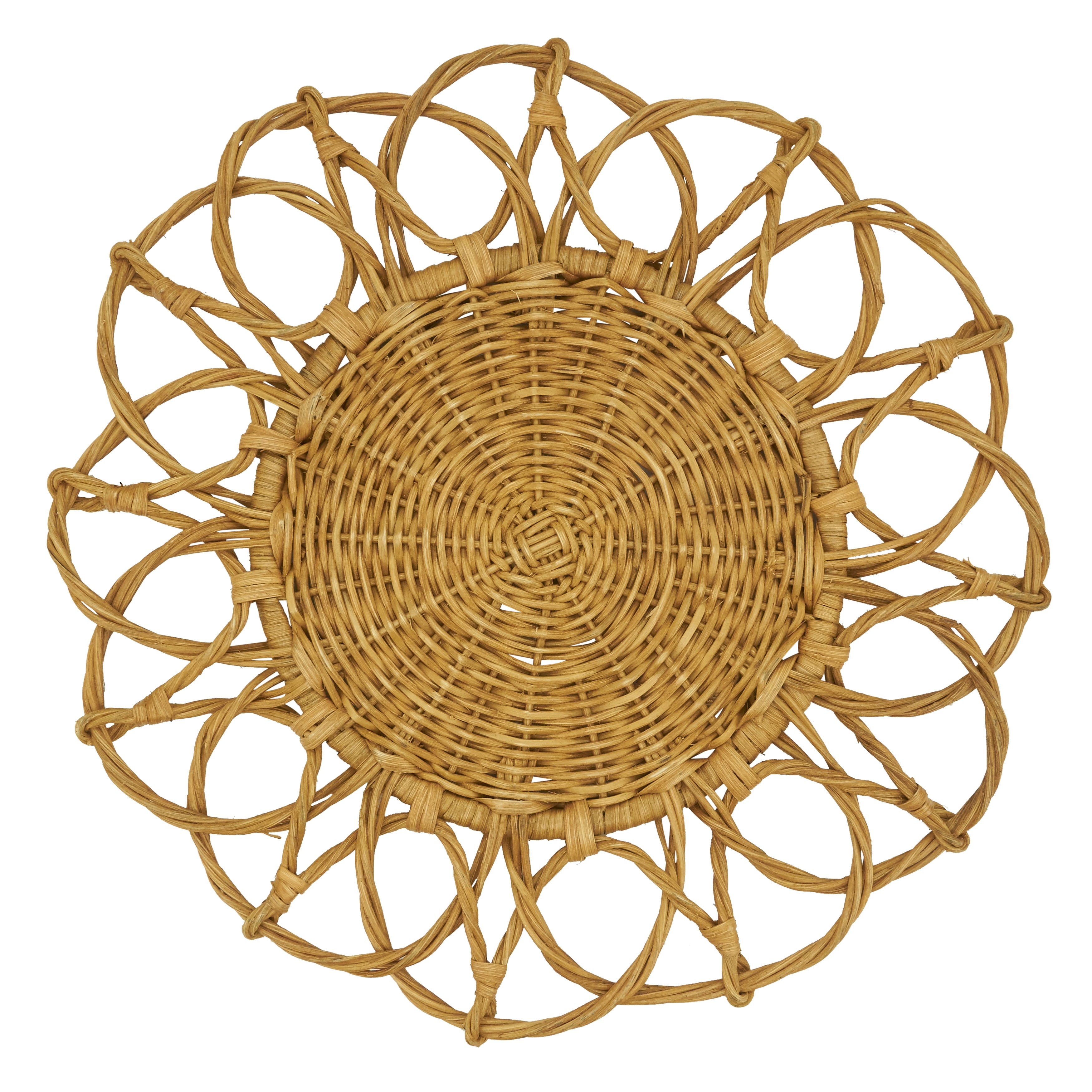 Twisted Rattan Design Table Placemats (Set of 4)