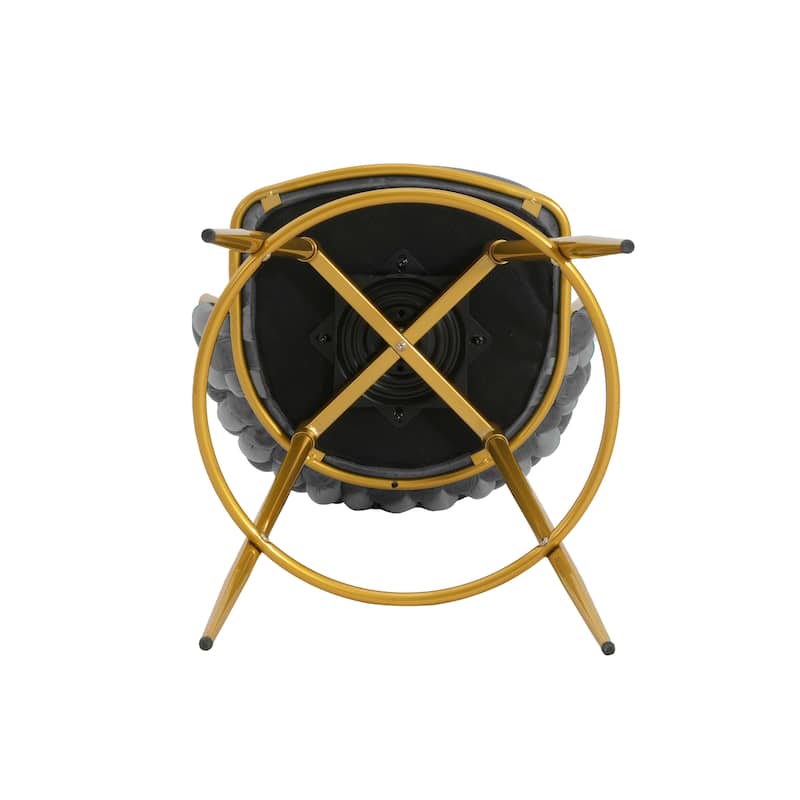 Christopher Knight Home - Lila Modern Gold Finish Swivel Counter Height Bar Stools (Set of 2 )