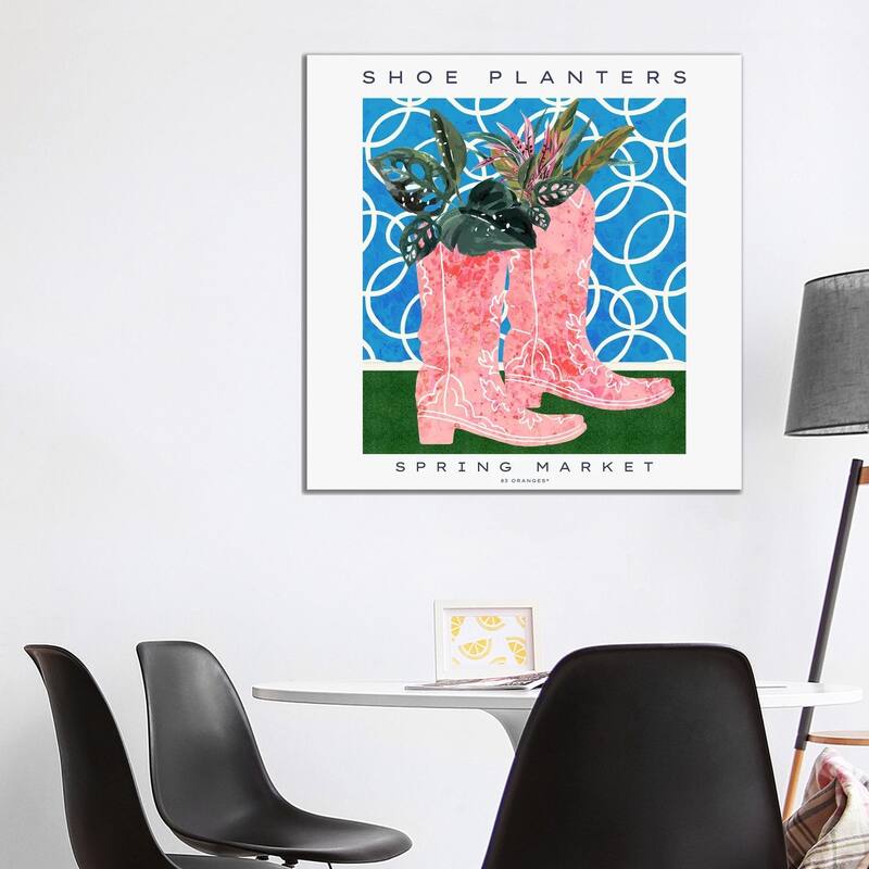 iCanvas "Shoe Planters" by 83 Oranges Canvas Print - 37x37x1.5