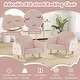preview thumbnail 4 of 4, Toddler Rocking Chair Children's Velvet Rocker Kids Armchair Pink