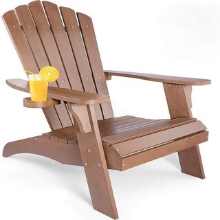 TALE Adirondack Chair Backyard Outdoor Furniture Painted Seating With Cup Holder All-Weather And Fade-Resistant Plastic Wood Ban Amazon