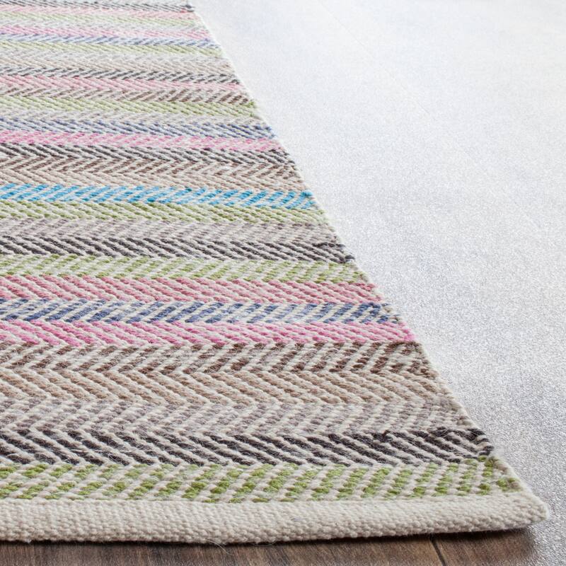 SAFAVIEH Handmade Striped Kilim Jenelle Stripe Wool Rug