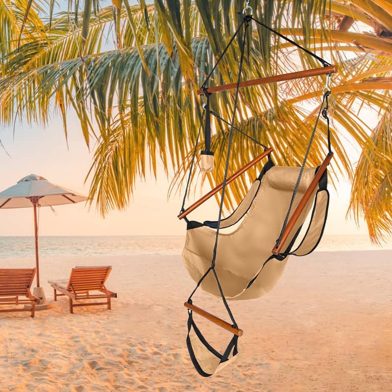 Patio Oxford Cloth Hammock Chair Loading for 220 LBS