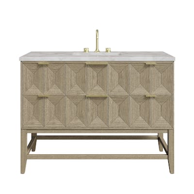 James Martin Vanities D100-V48-3VSL Emmeline 48" Single Basin Ash Wood