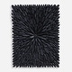 preview thumbnail 2 of 5, Sunburst Rectangular Wooden Wall Decor - 39.25" - Black