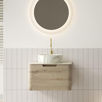 Wall-Mounted Bathroom Vanity with Sink